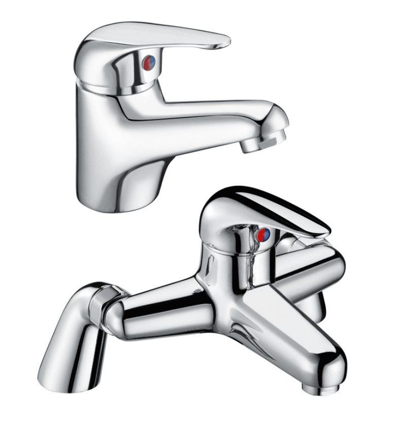1650mm Rockall Bath Pack with Bath, Toilet, Basin Set, Optional Taps and Wastes, by Bathcenterpro - Bath, Panel, Basin, Toilet, Taps & Waste
