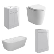 1700mm Orion Back to Wall Freestanding Bathroom Pack inc Vanity Unit