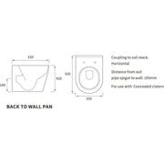 1700mm Orion Back to Wall Freestanding Bathroom Pack inc Vanity Unit