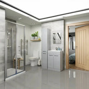1700mm Orion Back to Wall Freestanding Bathroom Pack inc Vanity Unit