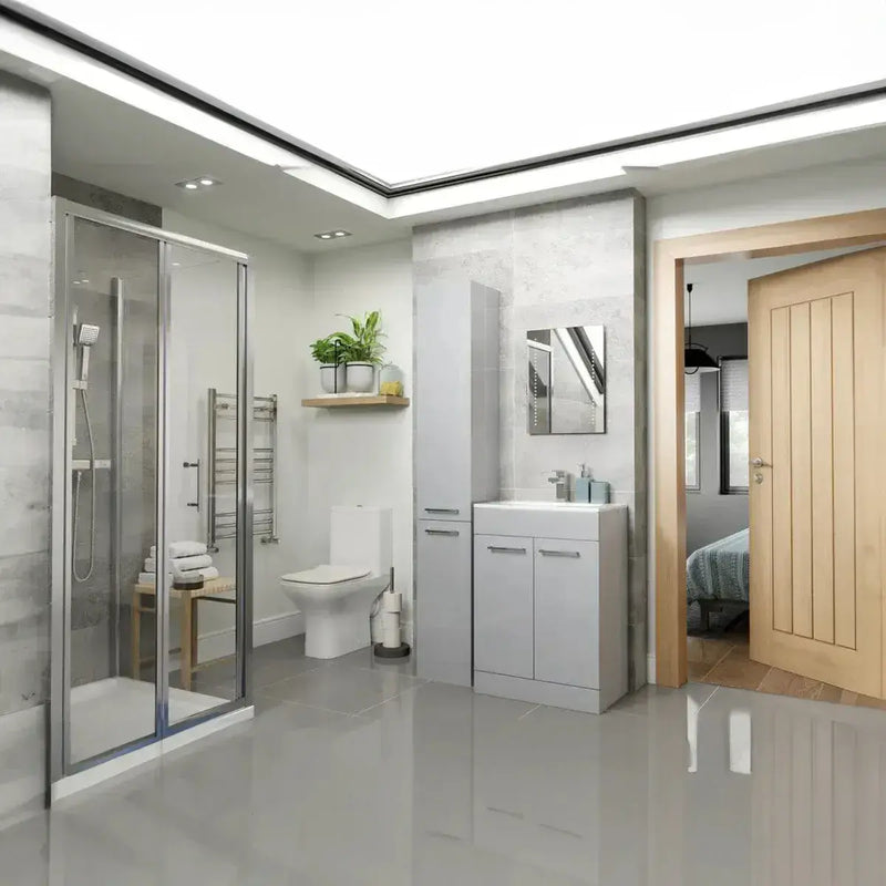 1700mm Orion Back to Wall Freestanding Bathroom Pack inc Vanity Unit