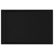 30mm Linear Slate 1000x800mm Rectangular Tray & Waste - Black