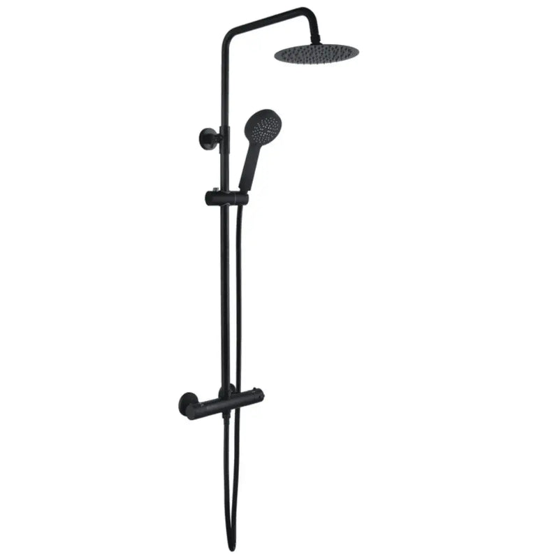800x800mm Black Quadrant Shower, 2 Door Basin Unit, Toilet, Basin Tap and Shower Mixer, Pack