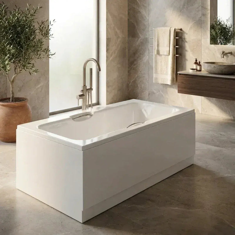 8mm Anti-Slip Bath with Twin Grips 1700x700mm