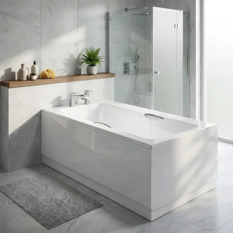 8mm Anti-Slip Bath with Twin Grips 1700x700mm