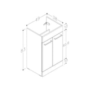 900x900mm Black Quadrant Shower, 2 Door Basin Unit, Toilet, Basin Tap and Shower Mixer Pack
