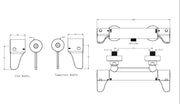 Bathcenterpro Doc M Showering Pack with TMV3 Twin Head Shower Valve