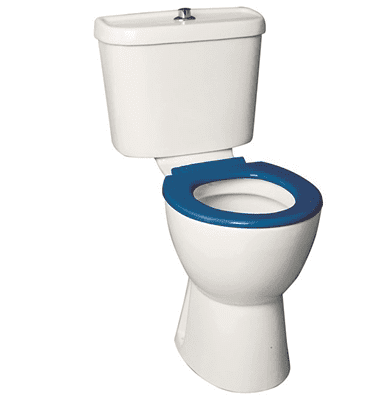 Bathcenterpro Luxury Doc M Pack with Black Grab Rails - Push Button Cistern