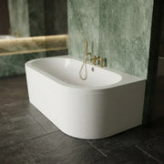 Acrylox One Wall Back To Wall D Bath 1700 x 750mm Acrylox Bath