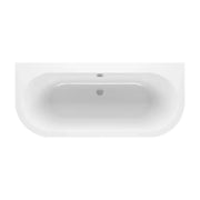 Acrylox One Wall Back To Wall D Bath 1700 x 750mm Acrylox Bath