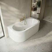 Acrylox One Wall Back To Wall D Bath 1700 x 750mm Acrylox Bath