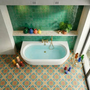 Acrylox One Wall Back To Wall D Bath 1700 x 750mm Acrylox Bath
