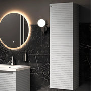 Alight 350mm Wall Hung 1 Door Tall Unit - Matt Grey
