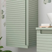 Alight 350mm Wall Hung 1 Door Tall Unit - Matt Willow Green