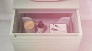 Alight 600mm Wall Hung 1 Drawer Basin Unit & Worktop - Matt Green - No Basin Required