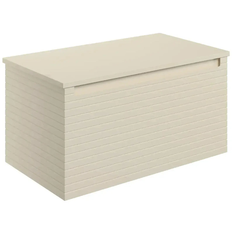 Alight 800mm Wall Hung 1 Drawer Basin Unit & Worktop - Matt Cotton - No Basin Required