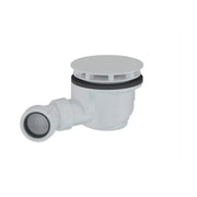 Anti-Slip Shower Tray 25mm Waste Cover - White