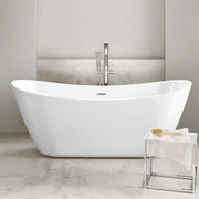 Aphrodite 1700 x 780mm Double Ended Freestanding Slipper Bath | Modern Curvaceous Design