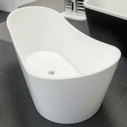 Aphrodite 1700 x 780mm Double Ended Freestanding Slipper Bath | Modern Curvaceous Design