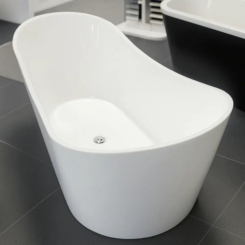 Aphrodite 1700 x 780mm Double Ended Freestanding Slipper Bath | Modern Curvaceous Design