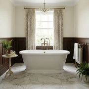 Aquakast Desire Double Ended Freestanding Bath - Stone Resin Reinforced - Integrated Tap Ledge - 1500 x 800mm