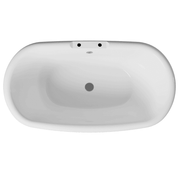 Aquakast Desire Double Ended Freestanding Bath - Stone Resin Reinforced - Integrated Tap Ledge - 1500 x 800mm