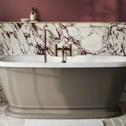 Aquakast Desire Double Ended Freestanding Bath - Stone Resin Reinforced - Integrated Tap Ledge - 1675 x 800mm