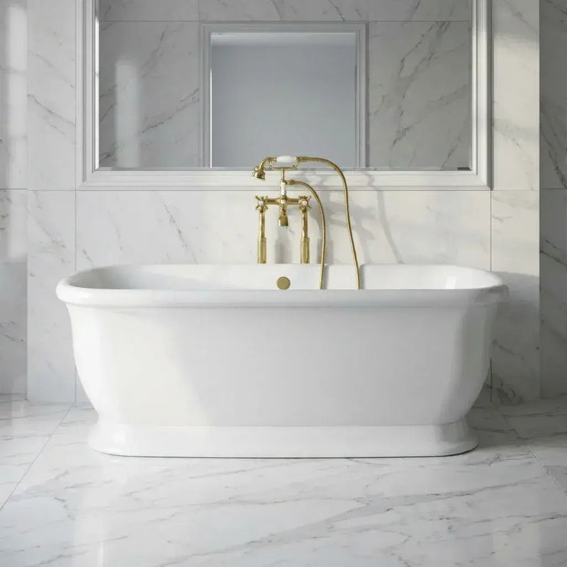 Aquakast Finesse 1675mm x 800mm Timeless Double Ended Bath | Stone Resin Reinforced