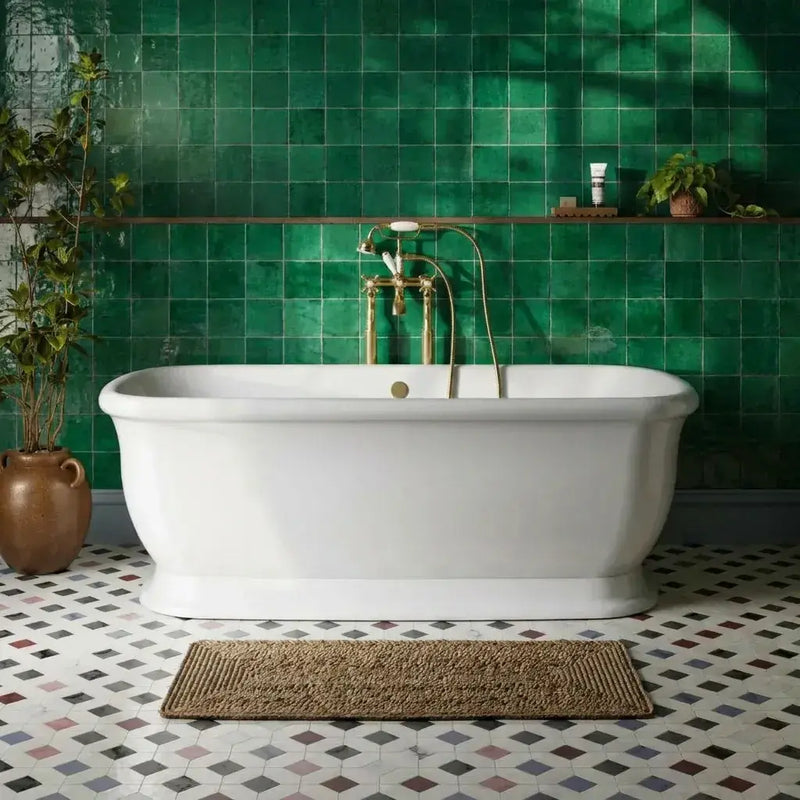 Aquakast Finesse 1675mm x 800mm Timeless Double Ended Bath | Stone Resin Reinforced