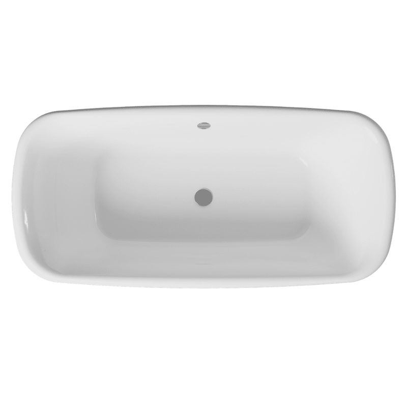 Aquakast Finesse 1675mm x 800mm Timeless Double Ended Bath | Stone Resin Reinforced