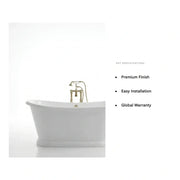 Aquakast Mariner Boat Freestanding Bath | Stone Resin Reinforced Acrylic | Double Ended Luxury - 1700 x 750mm