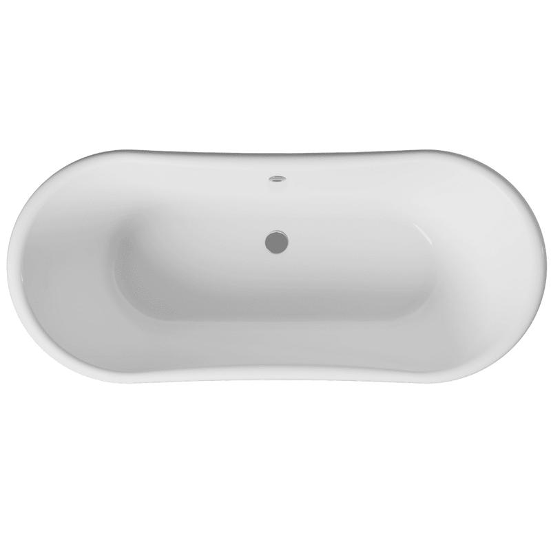 Aquakast Mariner Boat Freestanding Bath | Stone Resin Reinforced Acrylic | Double Ended Luxury - 1800 x 800mm