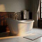 Aquakast Mariner Slipper Freestanding Bath - Stone Resin Reinforced Acrylic - Luxury Single Ended - 1680 x 750mm