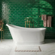 Aquakast Mariner Slipper Freestanding Bath - Stone Resin Reinforced Acrylic - Luxury Single Ended - 1680 x 750mm
