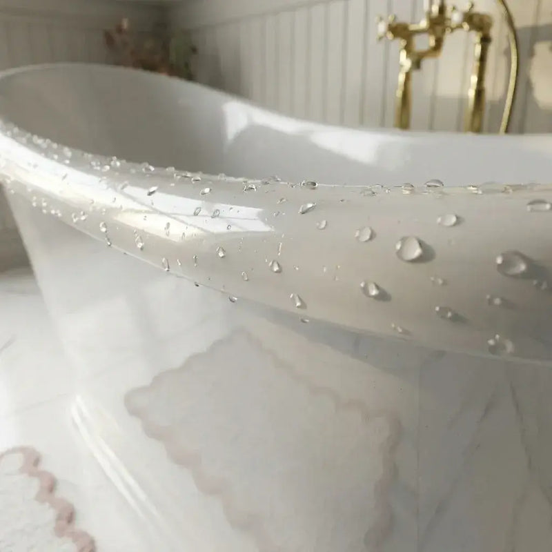 Aquakast Mariner Slipper Freestanding Bath - Stone Resin Reinforced Acrylic - Luxury Single Ended - 1350 x 750mm