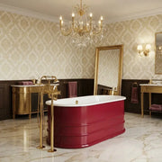 Aquakast Mosoa Freestanding Bath | Hand-Painted Mustard Yellow | Stone Resin Reinforced - 1500 x 800mm