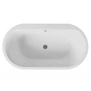 Aquakast Mosoa Freestanding Bath | Stone Resin Reinforced | Double Ended Luxury with Tap Ledge - 1675 x 800mm