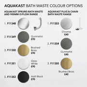 Aquakast Mosoa Freestanding Bath | Stone Resin Reinforced | Double Ended Luxury with Tap Ledge - 1500 x 800mm