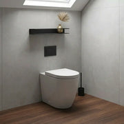 Aquila Rimless Back To Wall Toilet With Soft Close Seat, Comfort Height