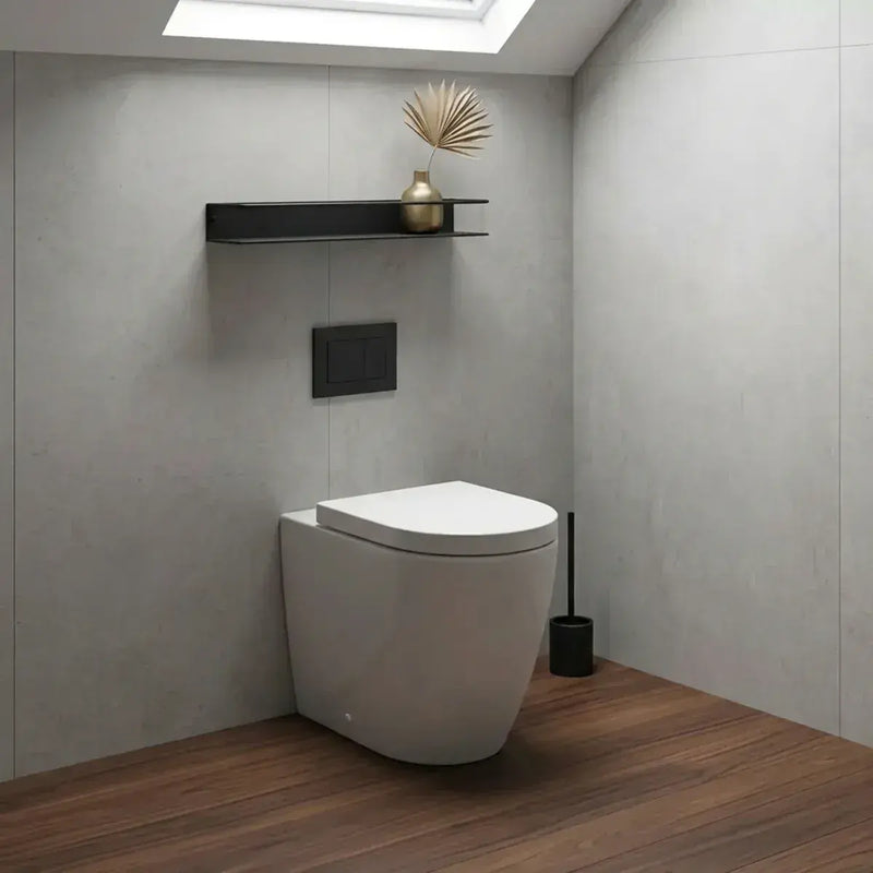 Aquila Rimless Back To Wall Toilet With Soft Close Seat, Comfort Height