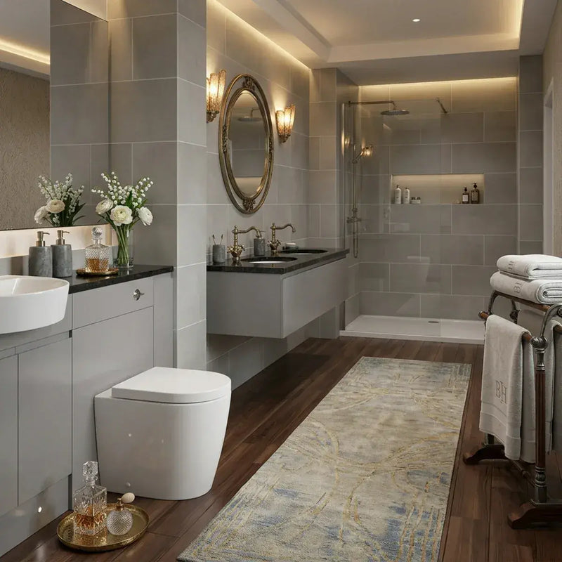 Aquila Rimless Back To Wall Toilet With Soft Close Seat, Comfort Height