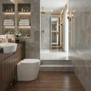 Aquila Rimless Back To Wall Toilet With Soft Close Seat, Comfort Height