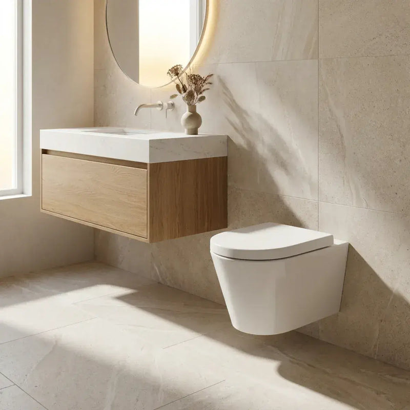 Aquila Rimless Wall Hung Toilet With Soft Close Seat