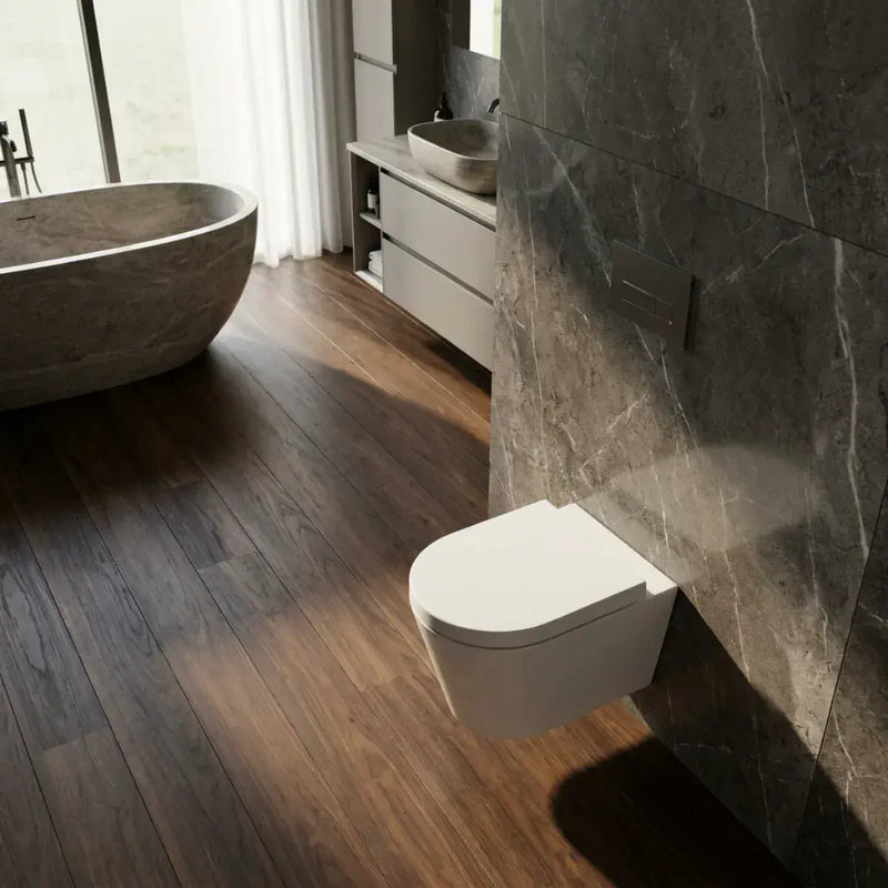 Aquila Rimless Wall Hung Toilet With Soft Close Seat
