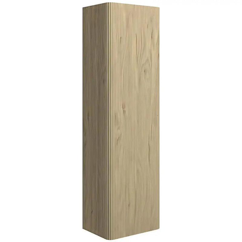 Arden 350mm Wall Hung 1 Door Tall Unit - Textured Oak