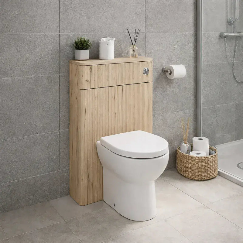 Arden 550mm Toilet Unit - Textured Oak