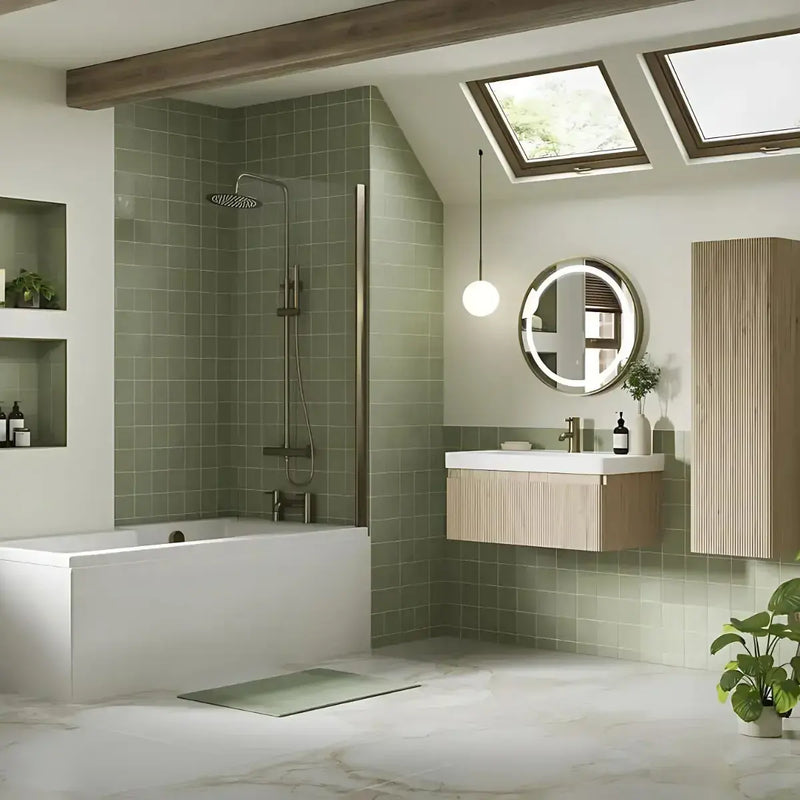 Arden 600mm Wall Hung 1 Drawer Basin Unit & Basin - Textured Oak