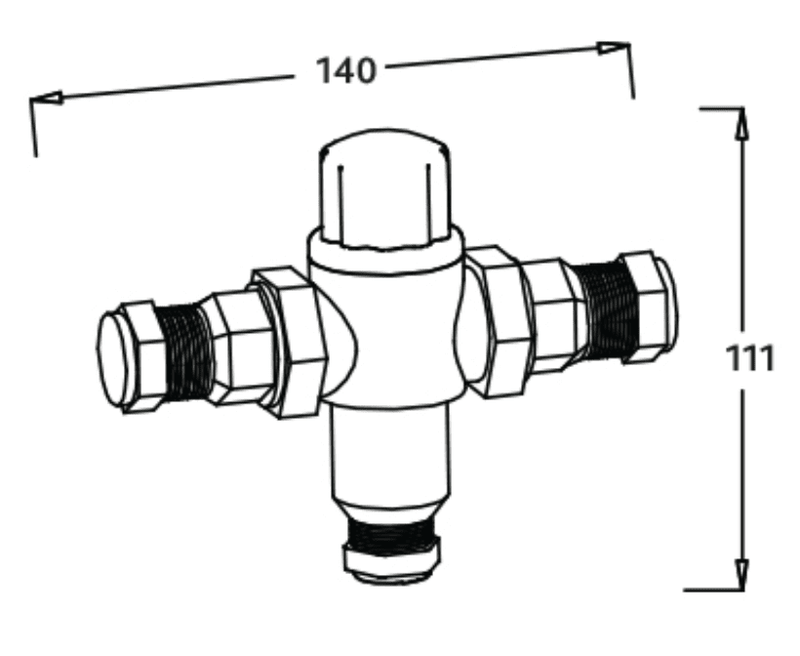 Bathcenter 15mm Thermostatic Mixing Valve TMV3