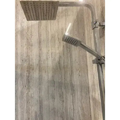 Bathcenterpro 1650mm Single Ended Bath, Plain Bath Screen, Roma Square Mixer Shower Set