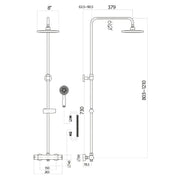 Bathcenterpro 1650mm Single Ended Bath, Plain Bath Screen, Sphere Mixer Shower Set